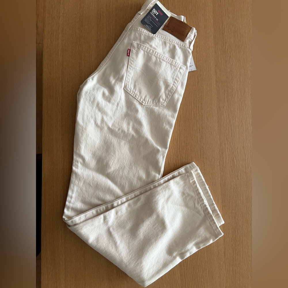 Levi's Off-White 501 Jeans NWT